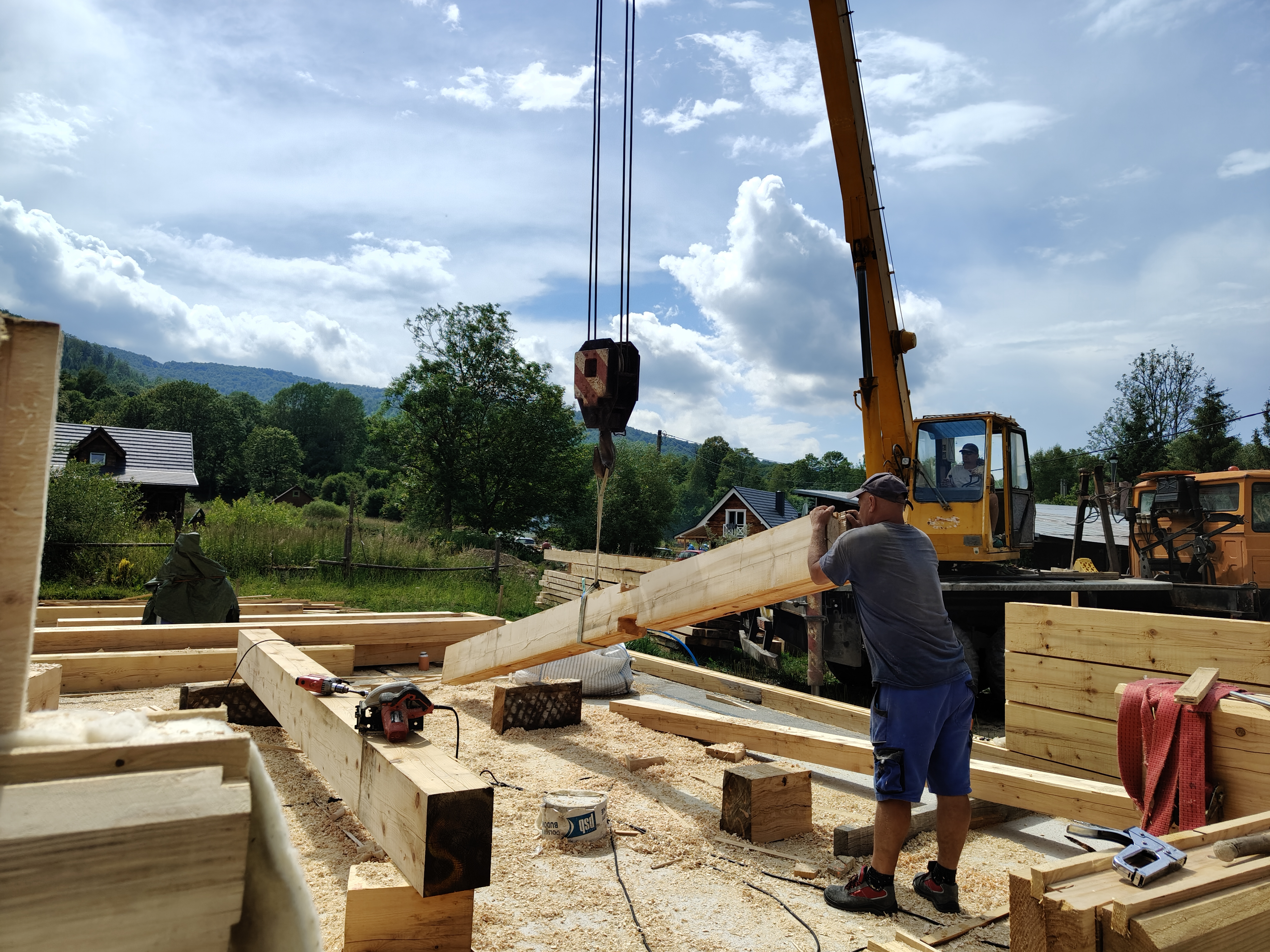 Realizacja i detal drewnianej konstrukcji — Drewnokreatywni Wójcik